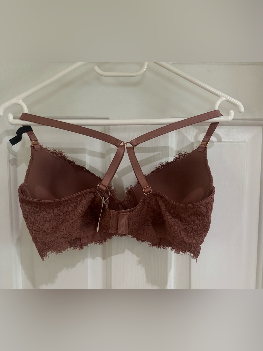 NWT Aerie Chocolate Lace Balconette Bra Size 36C - Picture 3 of 4